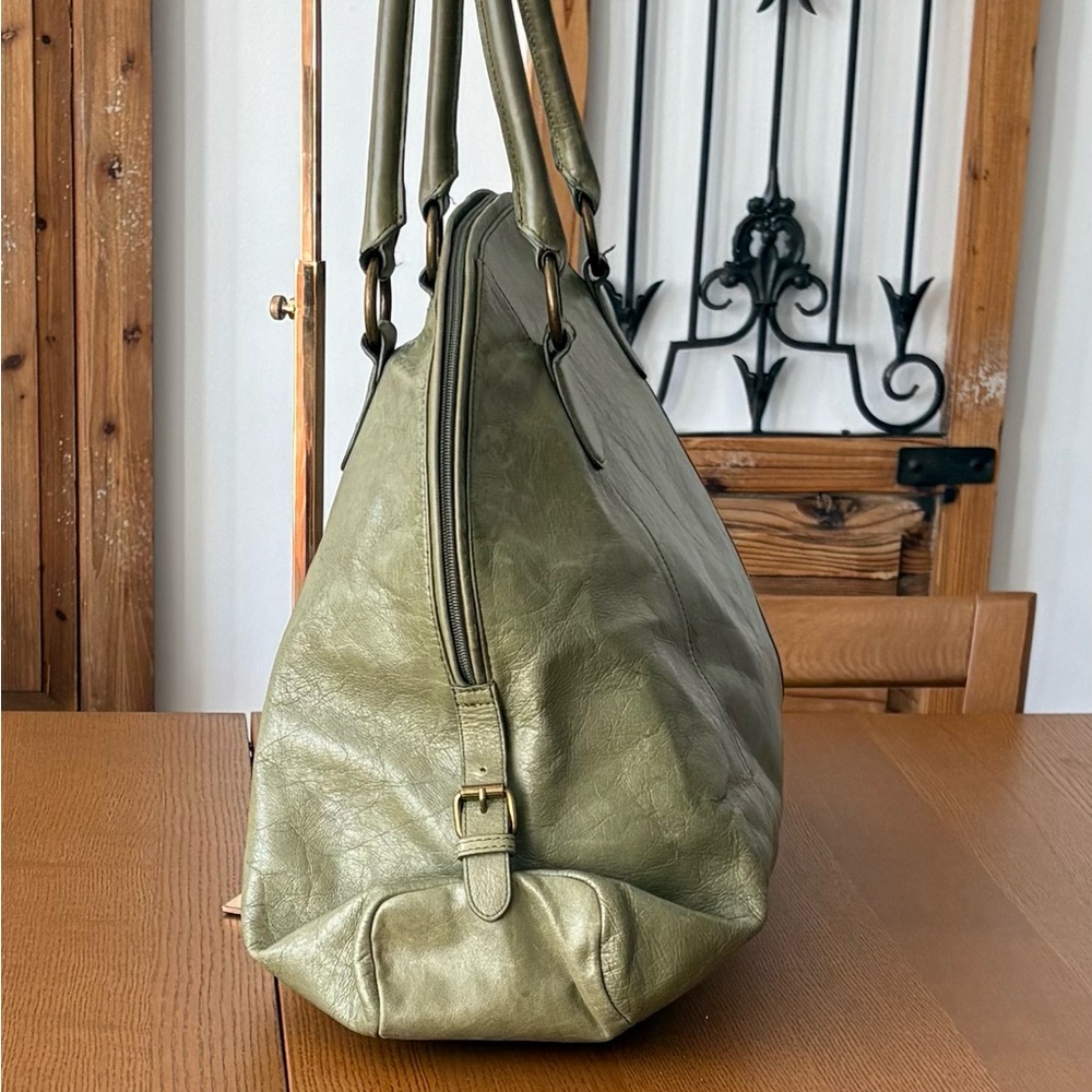 HOBO Leather Tote, Sage Green - Picture 4 of 16